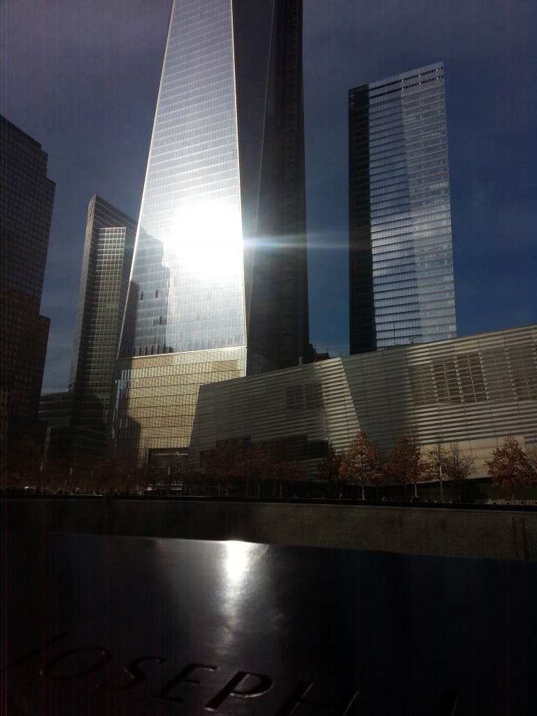 911 Memorial as the set sets. Photo by Jolene Navarro