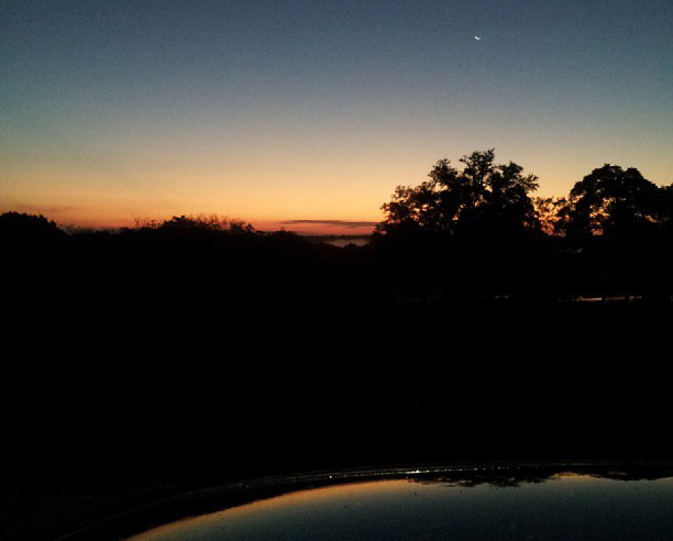 Te sun rising as I leave for work - leaving the Texas Hill Country and heading to San Antonio