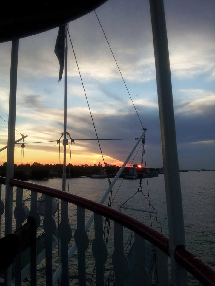 On the Mississippi heading into New Orleans