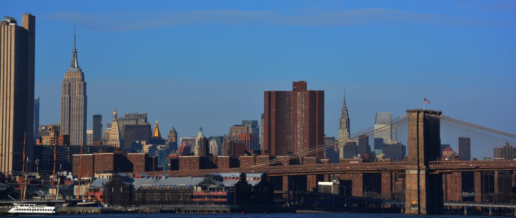 In the city you can hardly see the sky. From the river it looks like another world