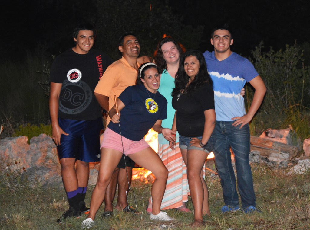 Bon fire and family