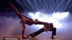 Kellie & Derek on Dancing with the Stars