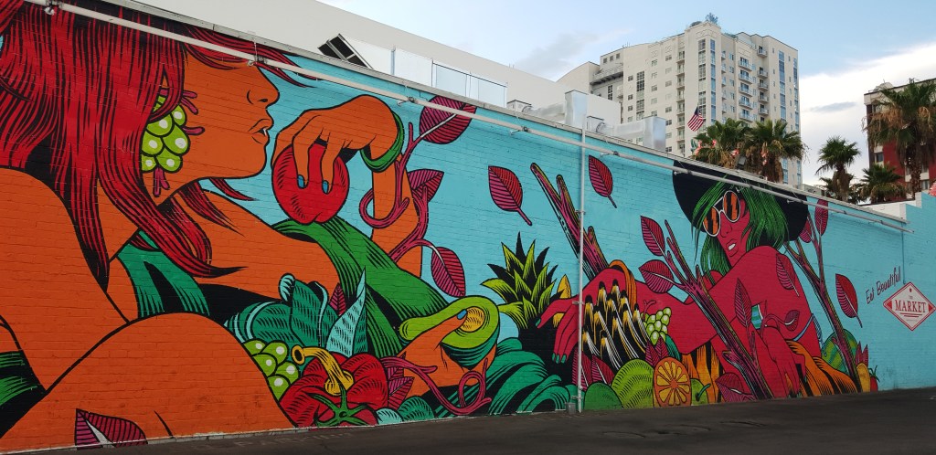 Art on Fremont Another huge mural on Fremont Street in Las Vegas - photo Jolene Navarro