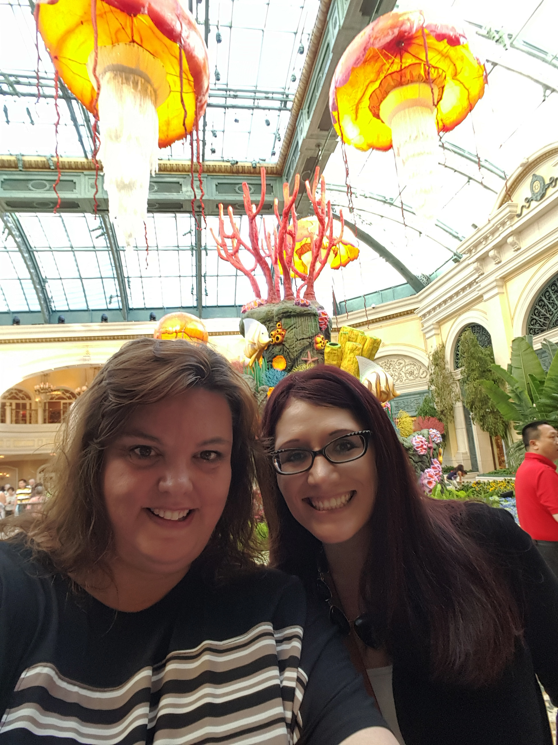 At the Bellagio in Las Vegas in the Conservatory & Botanical Gardens with Jenna Neal and Jolene Navarro