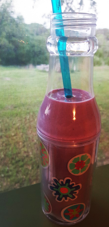 Blackberries, jalapeno and Greek yogurt