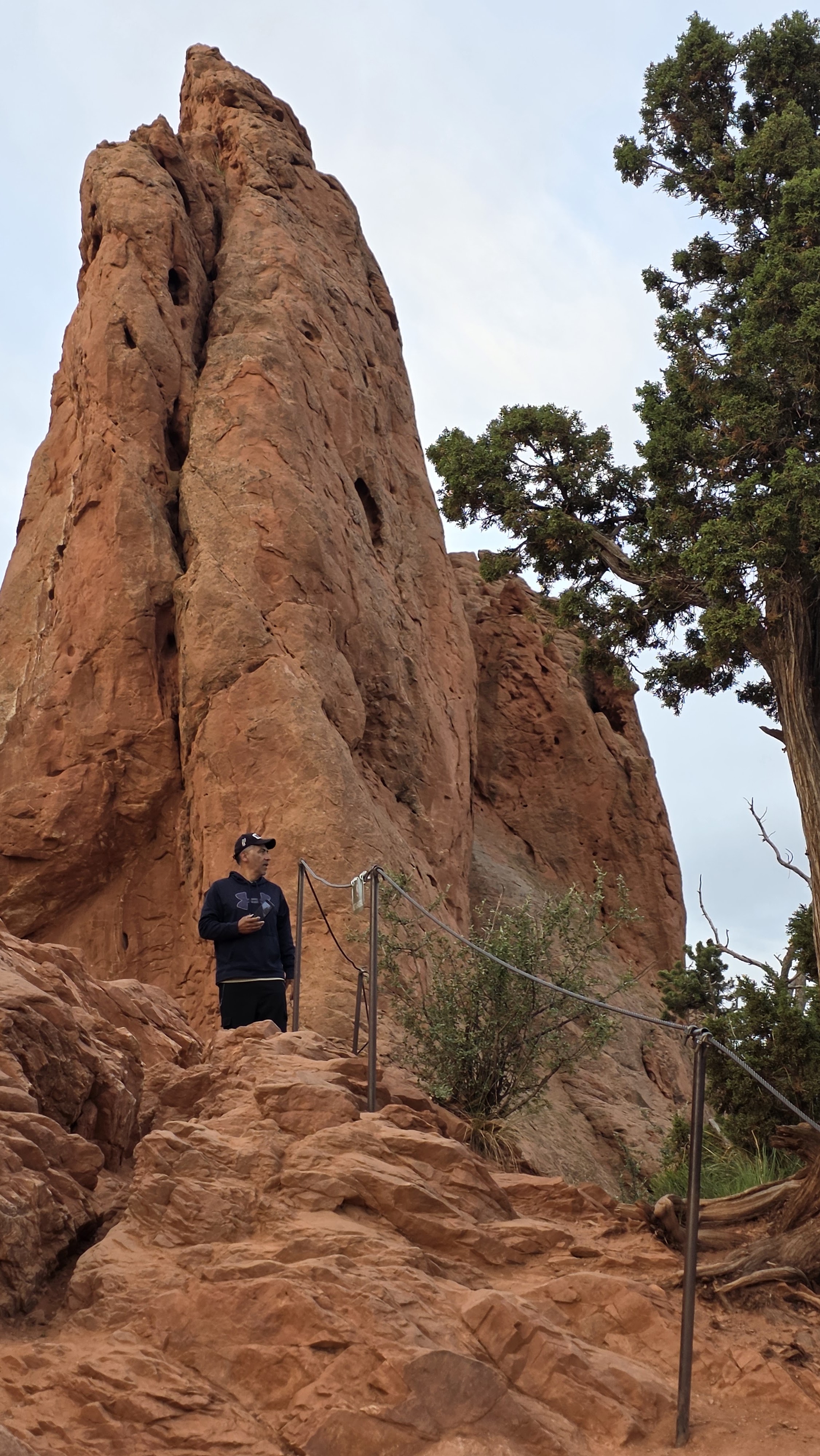 Photo of Garden of the Gods. Photo taken by Jolene Navarro Fred at the base of Sleeping Giant