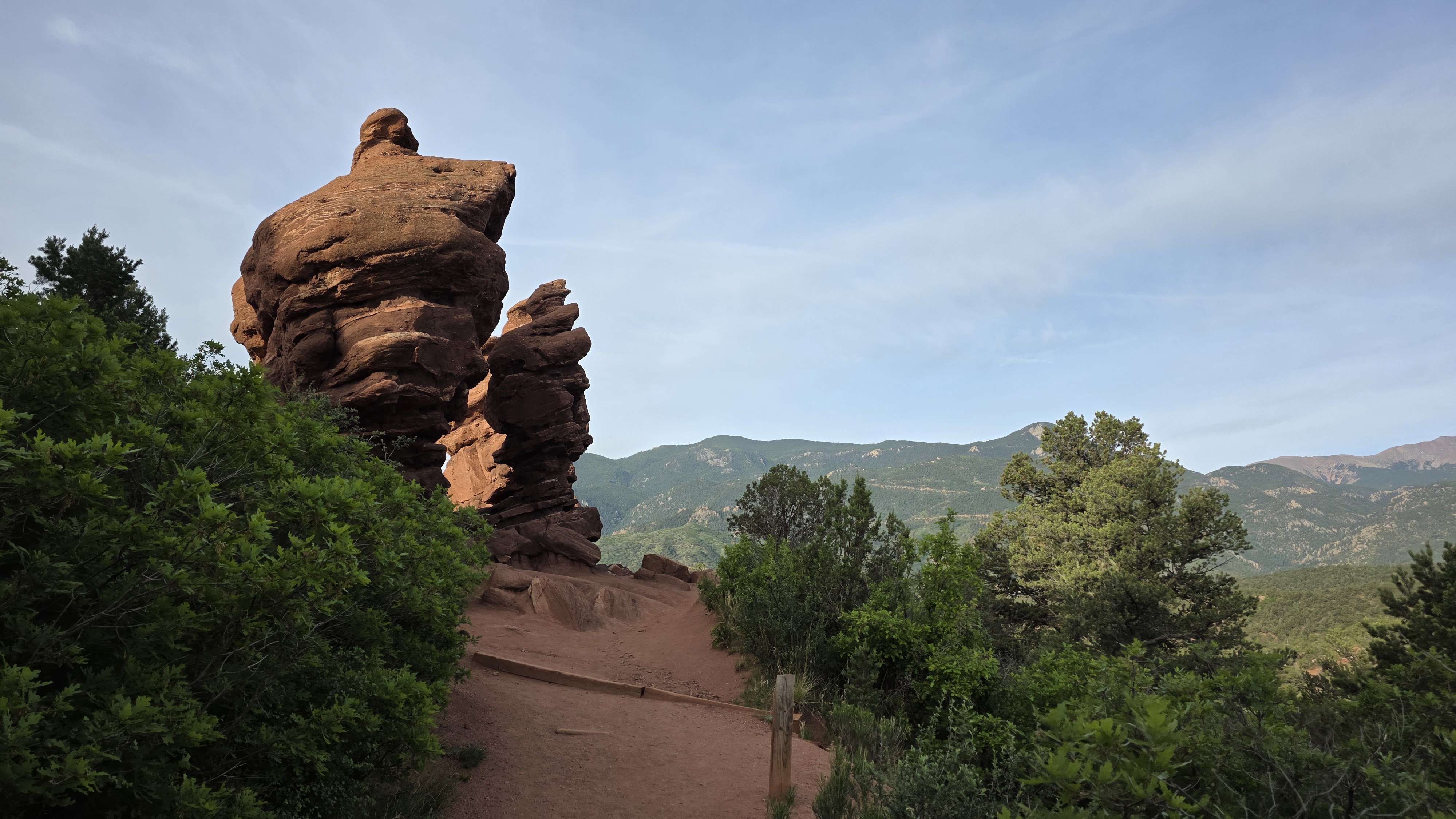 Photo of Garden of the Gods. Photo taken by Jolene Navarro. Trail up to the Siamese Twins Trail