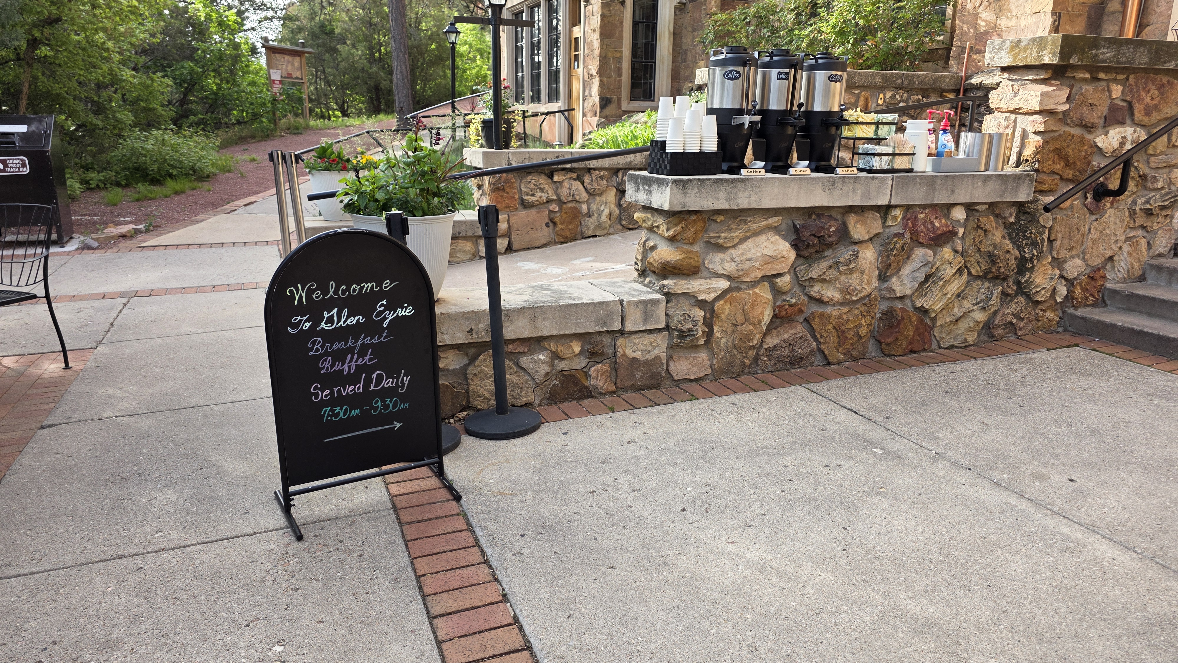 Back at Glen Eyrie for breakfast - Photo by Jolene Navarro