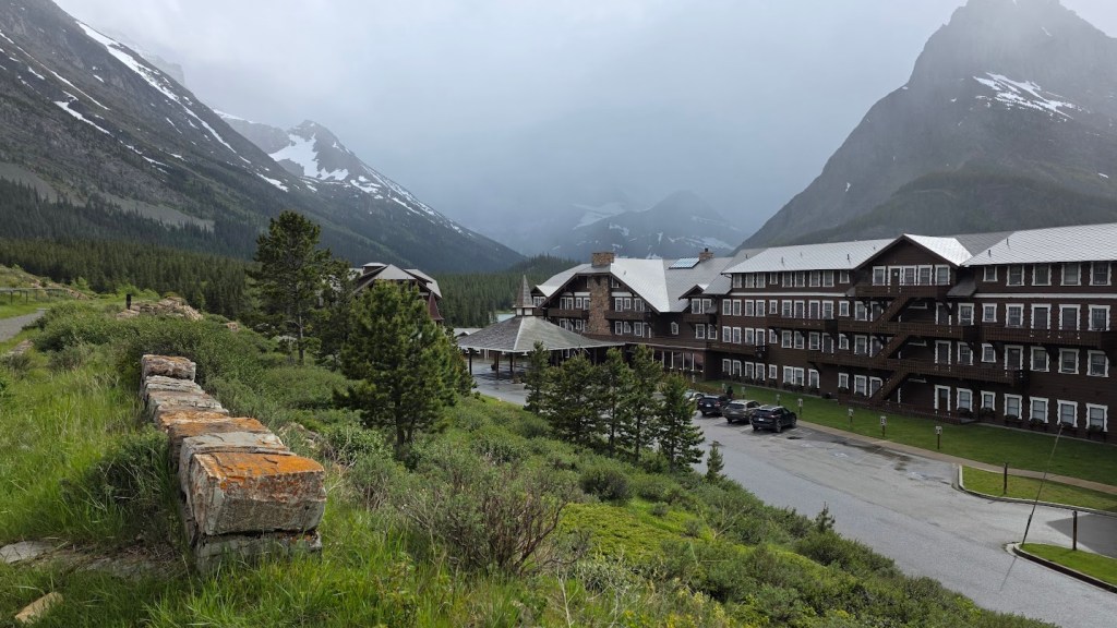 Many Glacier Hotel on Swiftcurrent Lake
