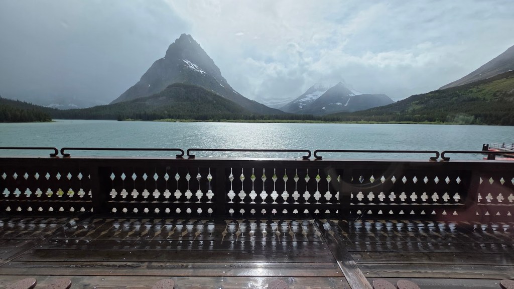 Balcony at Many Glacier Hotel