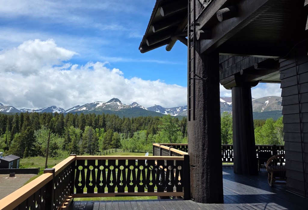 View from Glacier Park Lodge